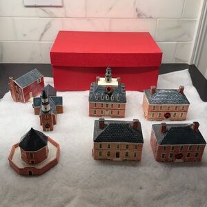 Colonial Williamsburg Royal Goedewaagen Delft Holland 3 Piece Set